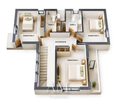 PLANO PRIMERA PLANTA 3D