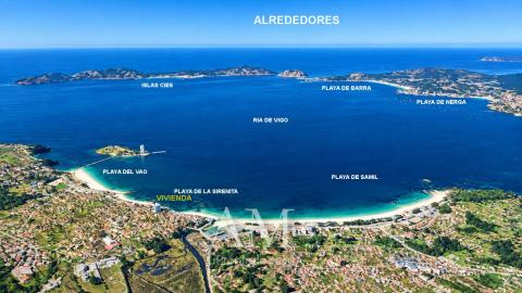 PISO ULTIMA PLANTA. VISTAS PANORAMICAS A LAS PLAYAS Y A LAS ISLAS CIES. A PIE DE PLAYA. REFORMADO INTEGRAMENTE. ATARDECERES UNICOS Y ESPECTACULARES